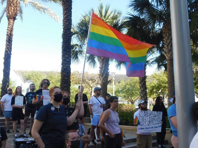 Photos: "Human rights are under attack": Fight For Trans Rights occurs at Orlando City Hall