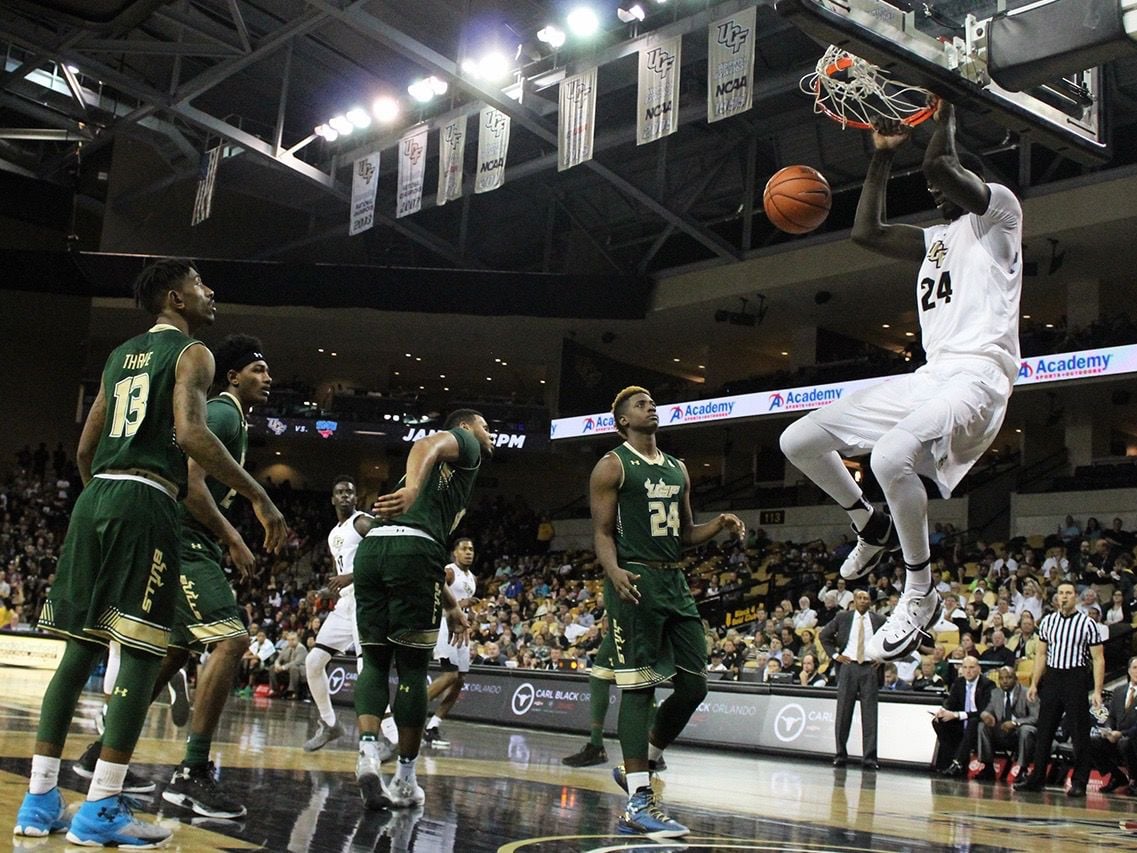 UCF center Tacko Fall withdraws from NBA draft, returns for junior seasonu003cspan class/u003d/