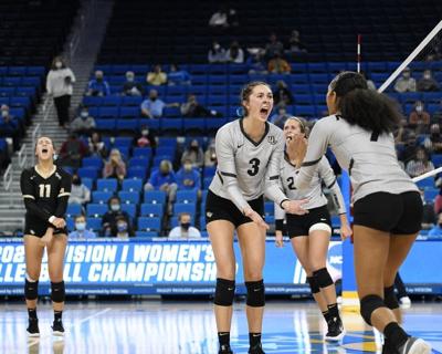 Setter Amber Olson sets her team up for success