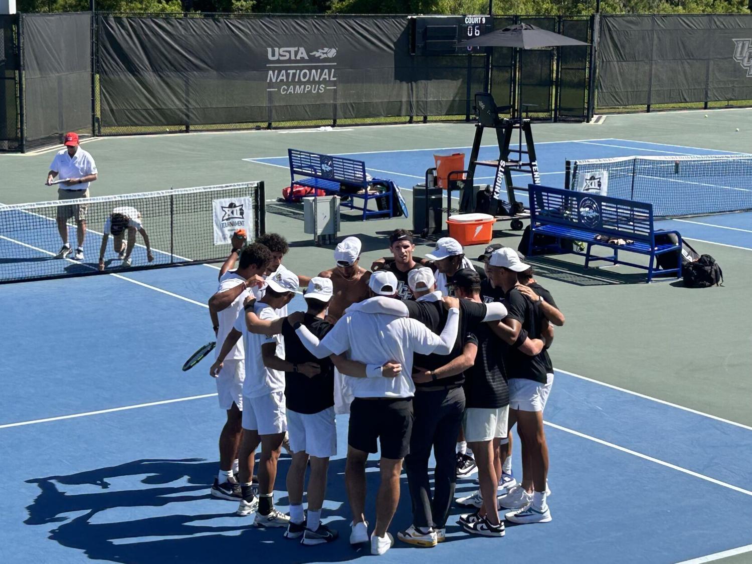 No. 14 men's tennis flames Arizona State in first round of Big 12 Championship