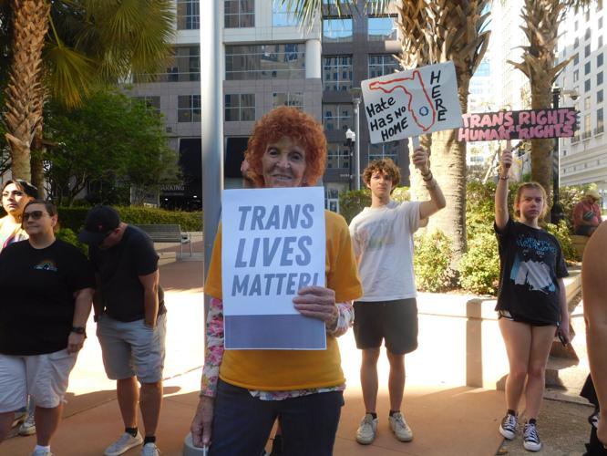 Photos: "Human rights are under attack": Fight For Trans Rights occurs at Orlando City Hall