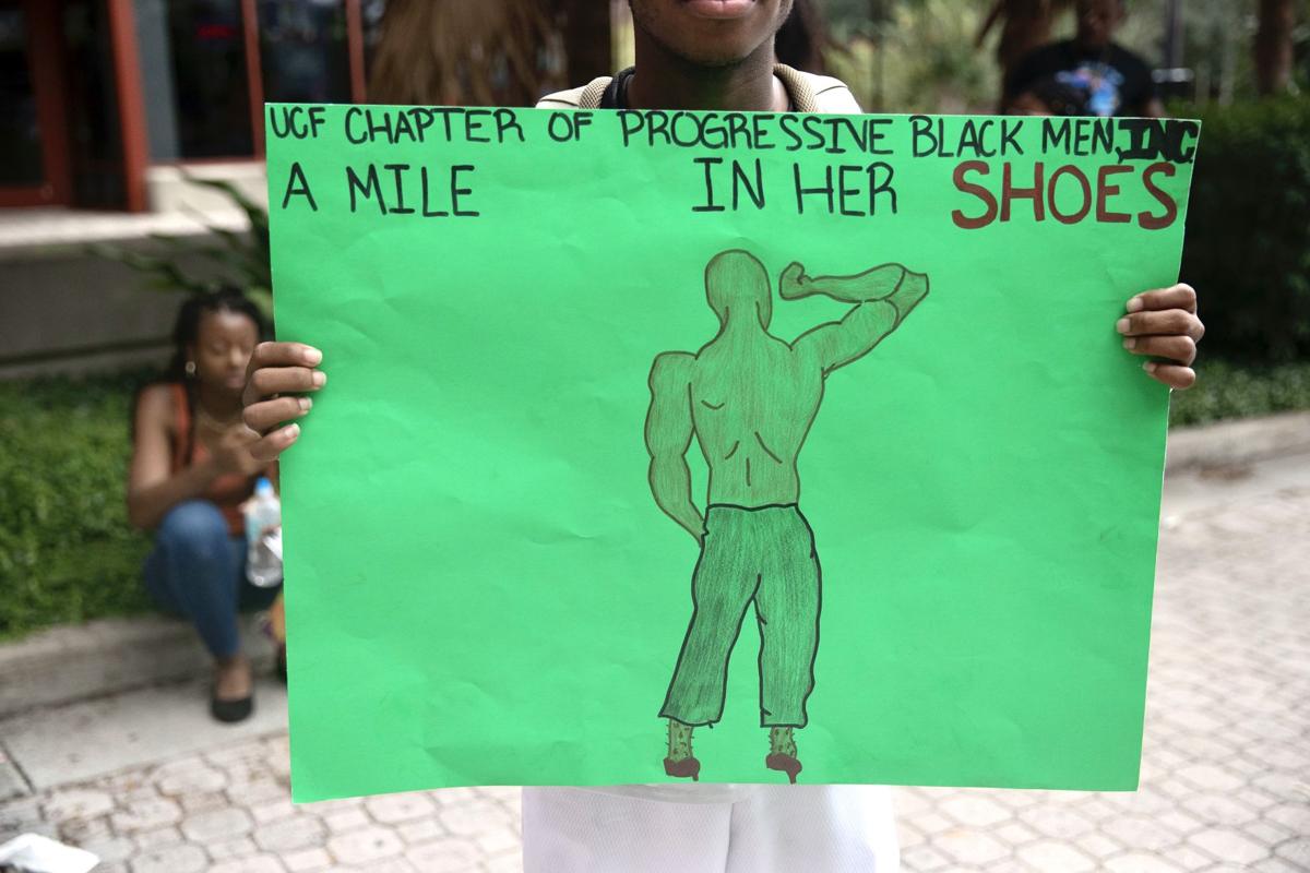 ‘A Mile In Her Shoes’: UCF organization hosts walk for domestic violence awareness month