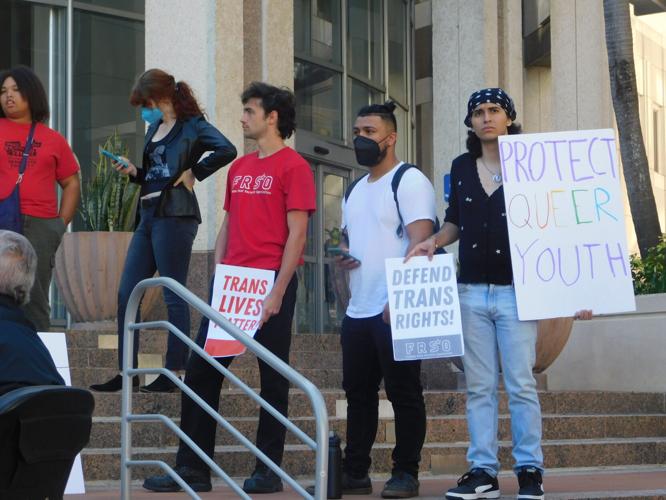 Photos: "Human rights are under attack": Fight For Trans Rights occurs at Orlando City Hall