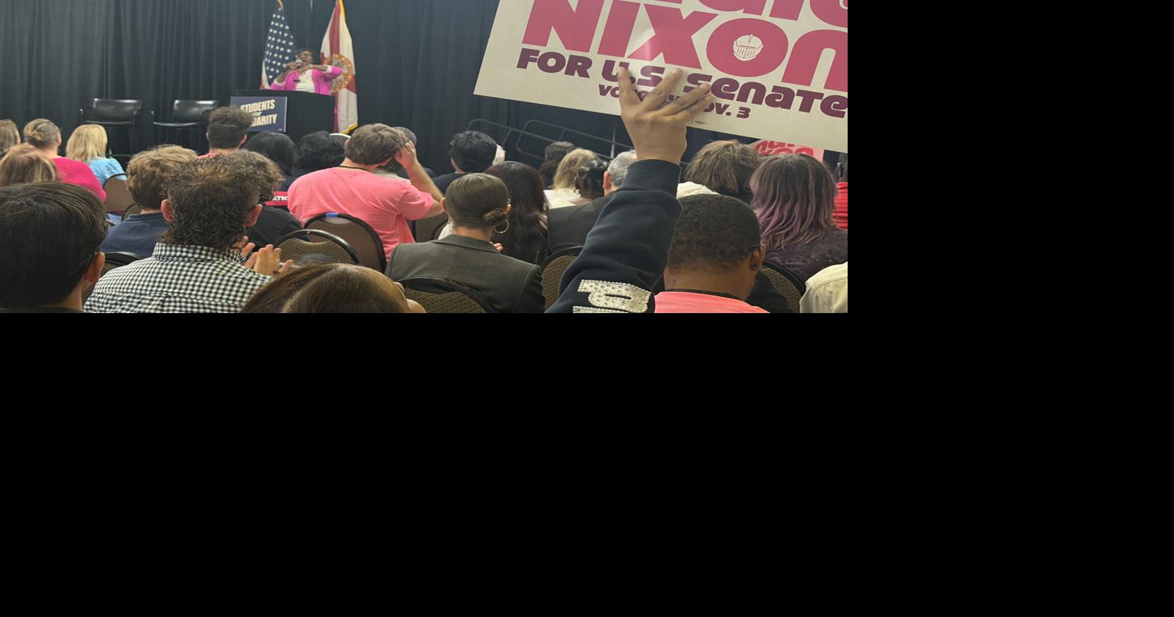 Angie Nixon continues campaign talks at UCF, locals share mixed ...