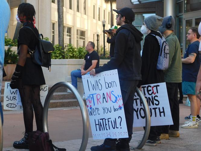 Photos: "Human rights are under attack": Fight For Trans Rights occurs at Orlando City Hall