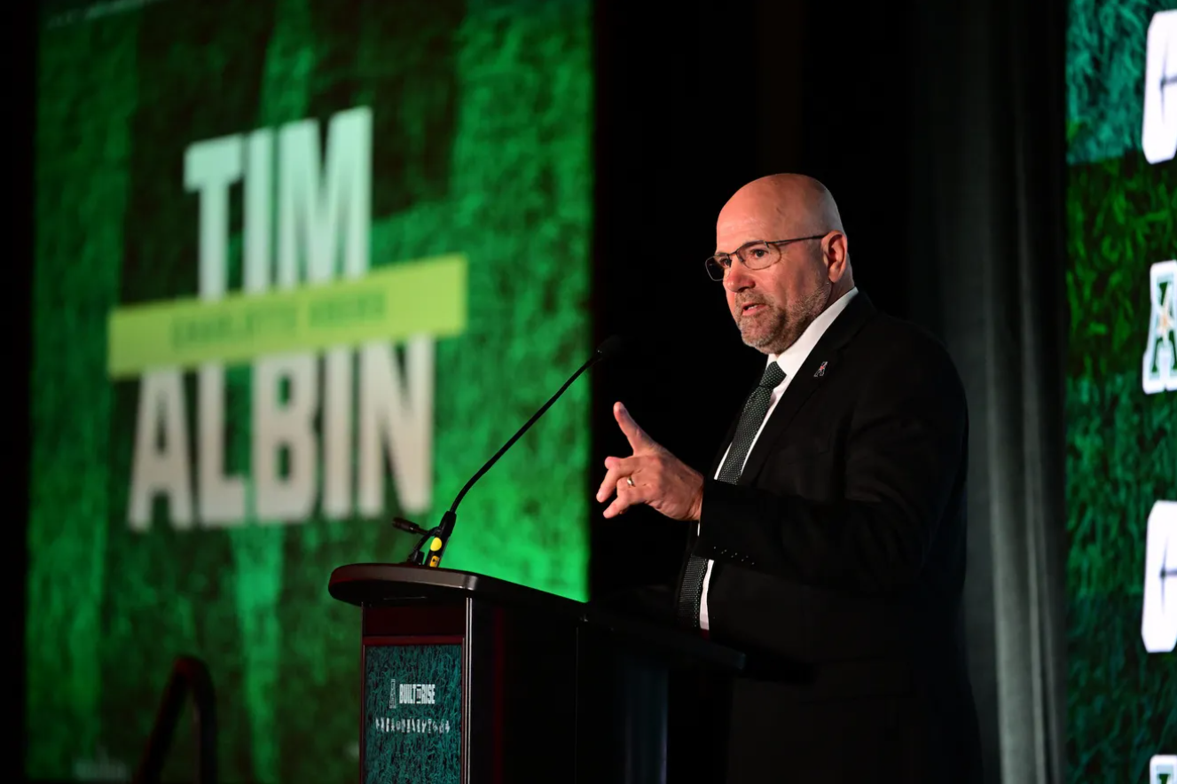 Albin outlines vision, QB competition at American Kickoff in Charlotte ...