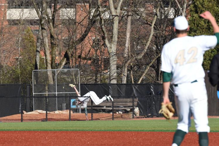 Gavin Sheets (24) of the Wake Forest Demon Deacons starts down the first  base line against the Charlotte 49ers at Hayes Stadium on March 16, 2016 in  Charlotte, North Carolina. The 49ers