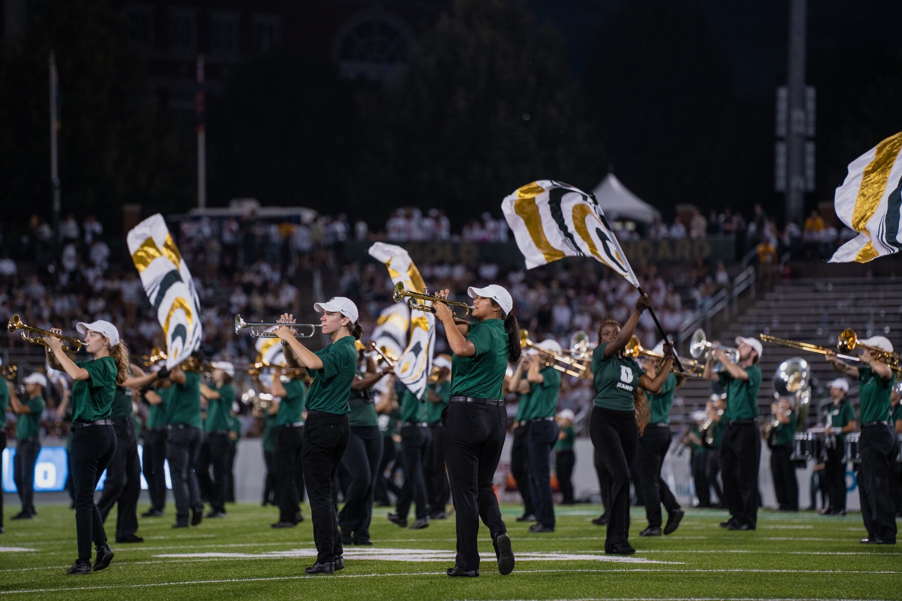 'A Big Presence On Campus': UNC Charlotte's Marching Band Performs To ...