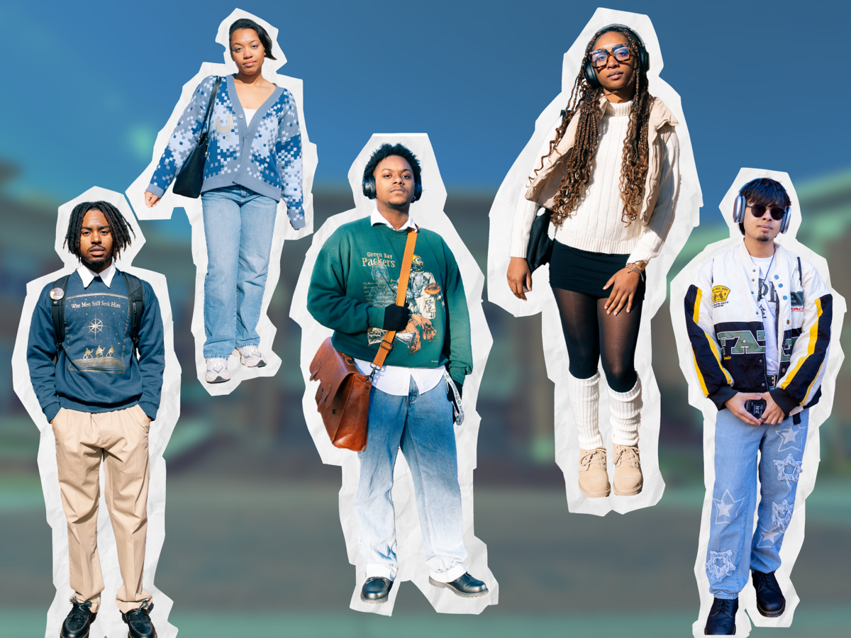 What students were wearing on the first week of spring semester 2025