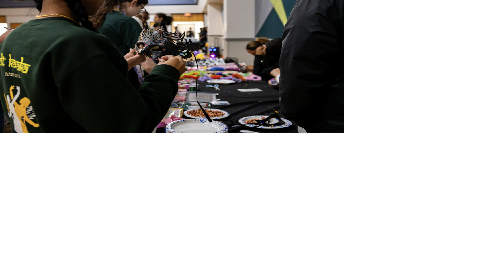 Students celebrate Mardi Gras at Cone University Center festival