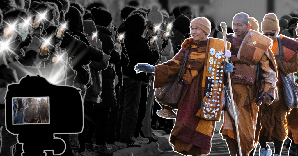 Opinion: The 'Monk Walk' is about PR, not peace