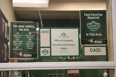 Photo of mask related signs on campus