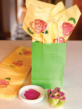 Stamp “Roses in Bloom” With Celery Stalk | Entertainment ...