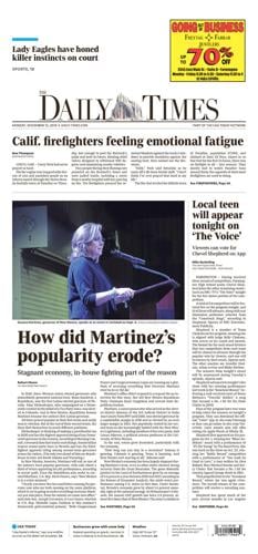 New Mexico Front Pages for November 12, 2018 | News | nmpress.org