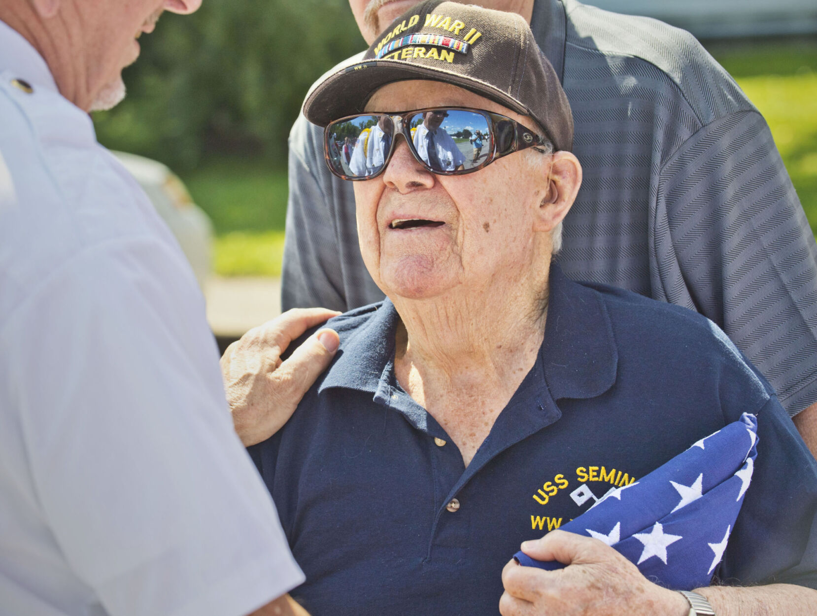 WWII veteran receives flag that flew over U.S. Capitol for 102nd birthday - Vimarsana News