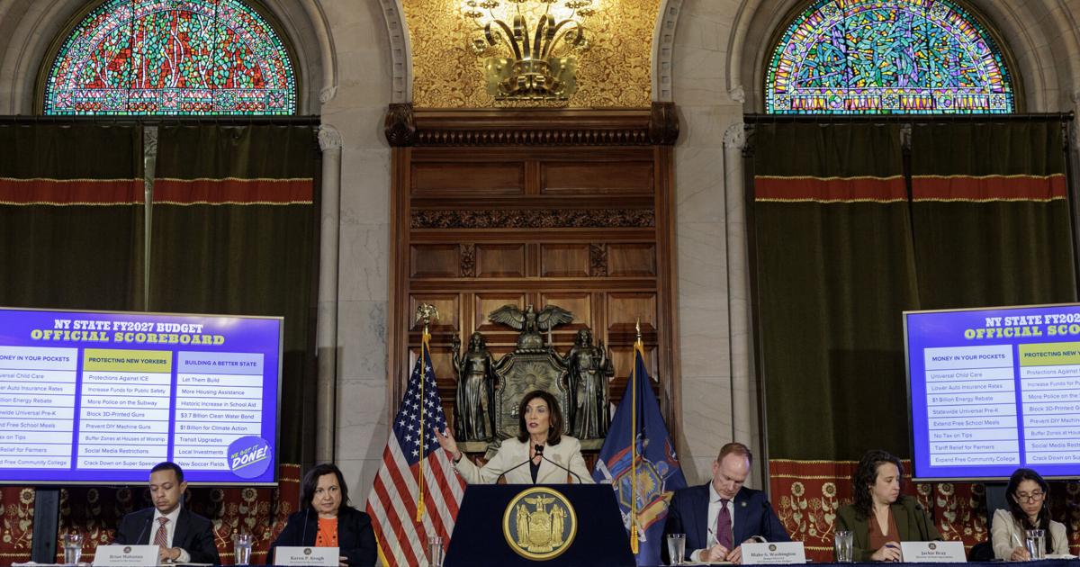Hochul says budget deal struck, Heastie says not quite