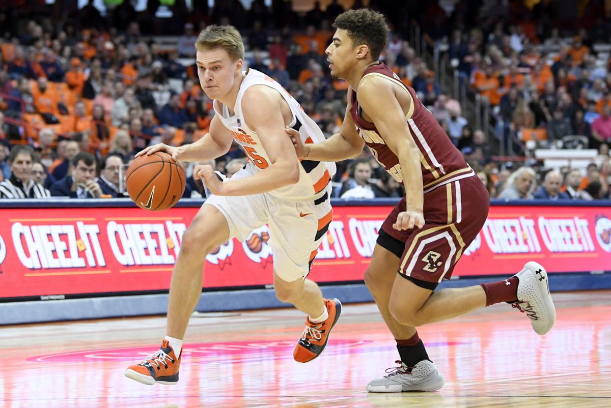 College Basketball Syracuse Cruises To Win Over Boston College