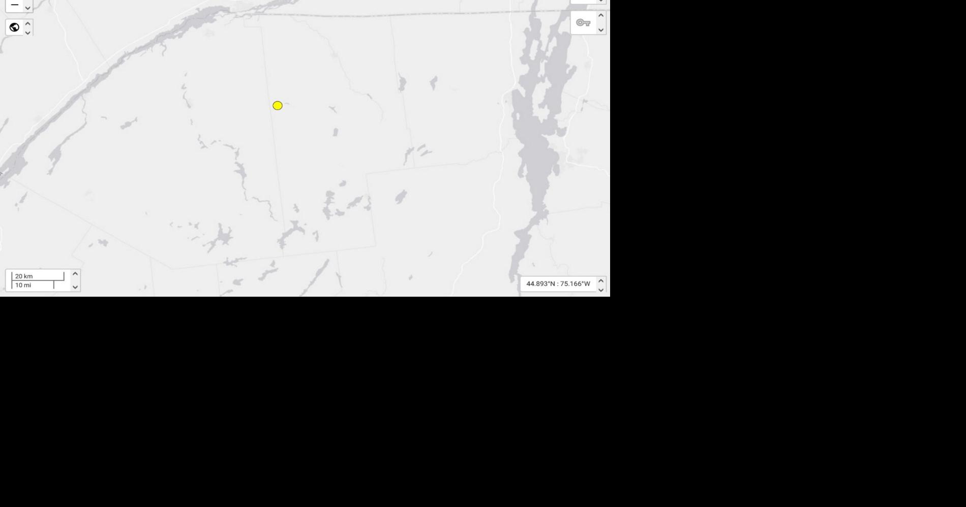 Minor earthquake felt at St. Regis Falls in Saranac Lake |  Saint Lawrence County