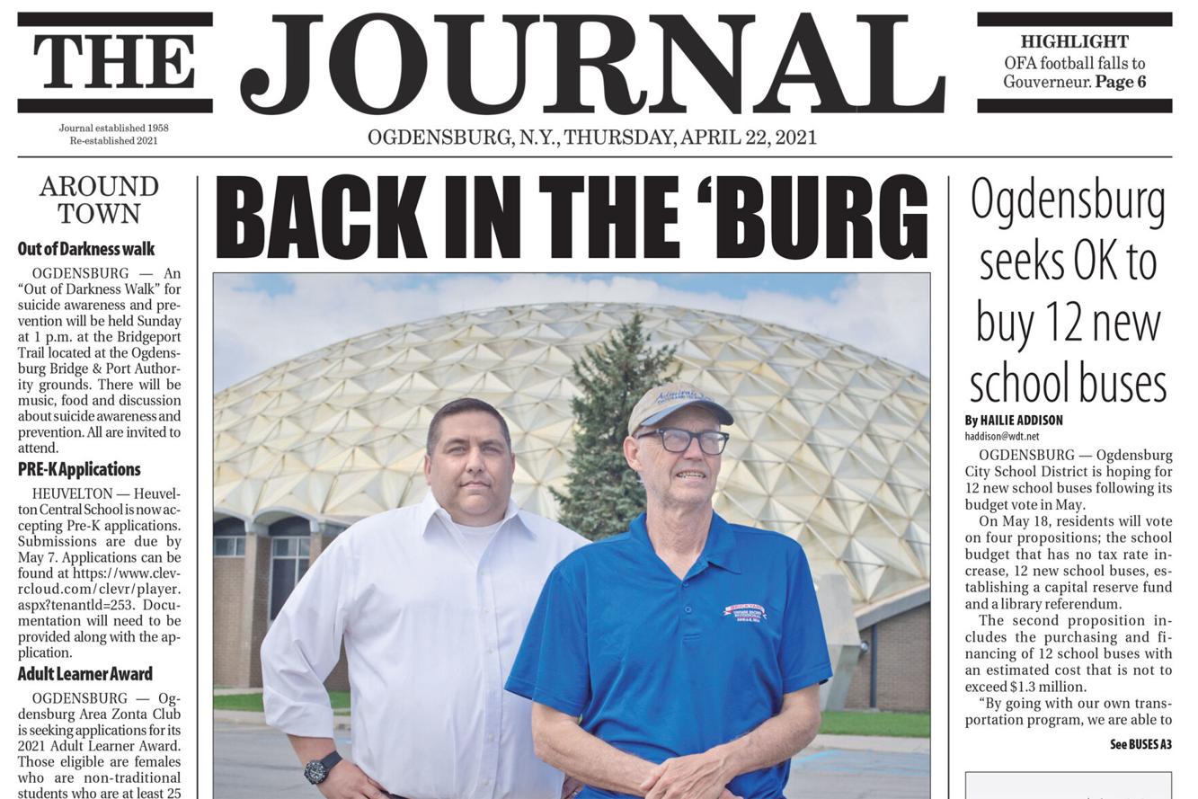 With return of Ogdensburg Journal, city councilors pass resolution to