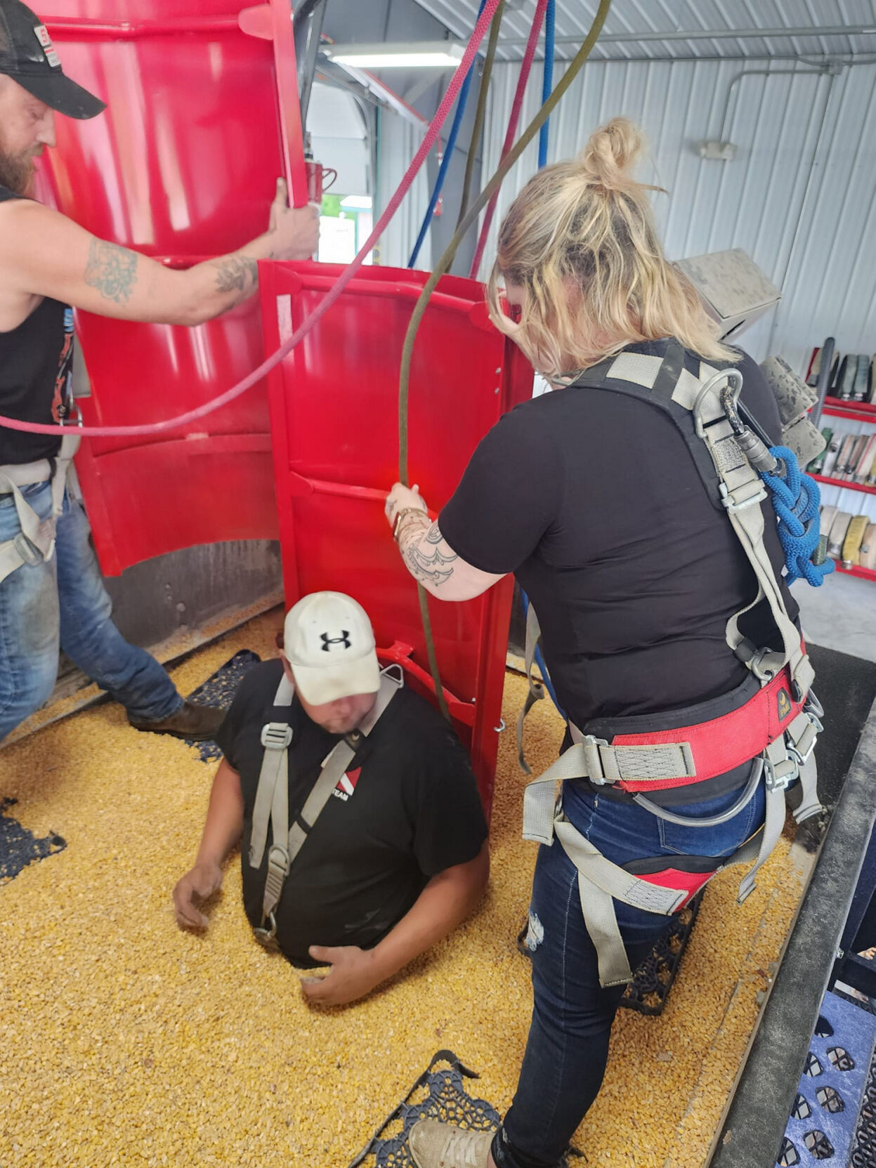 Firefighters get grain bin rescue training in Brier Hill | Community ...