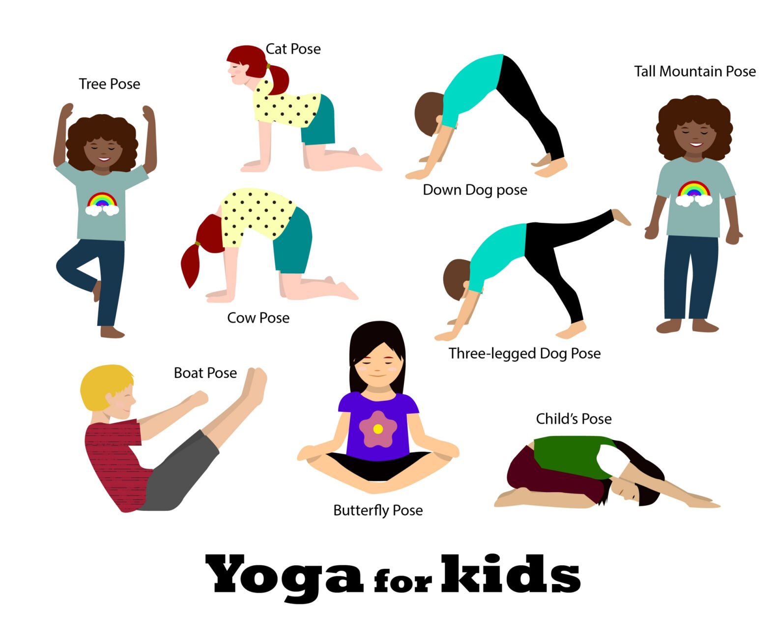 Child doing yoga. stock vector. Illustration of lifestyle - 118314624