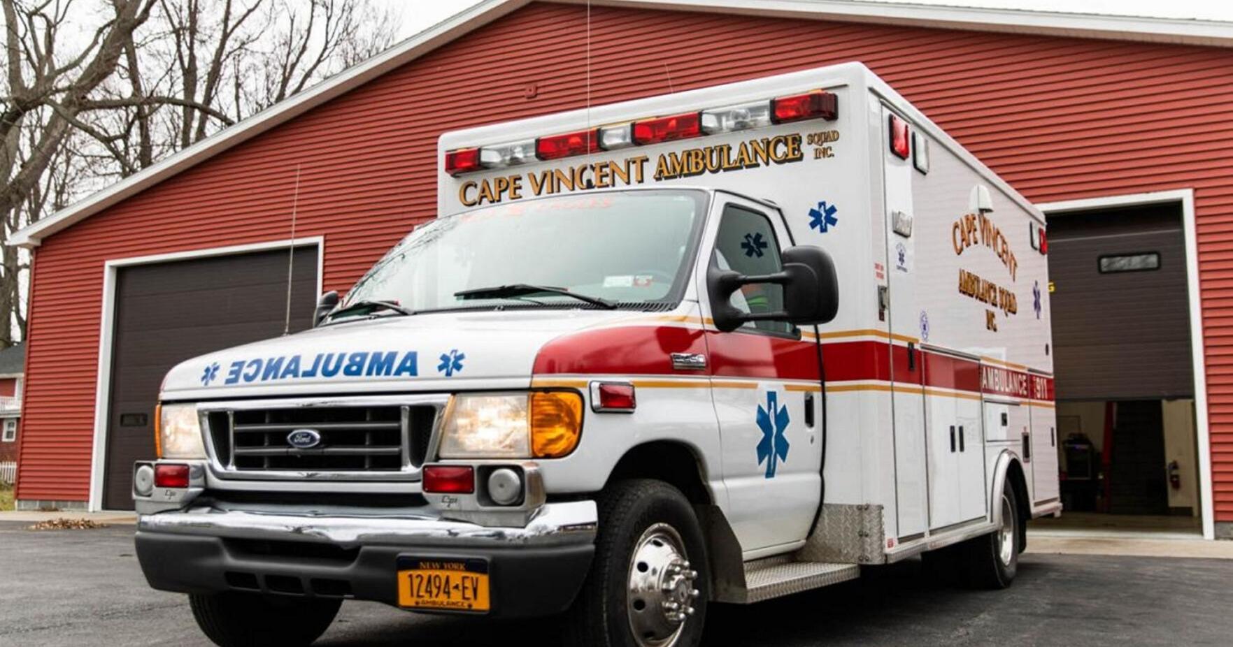 Cape Vincent Ambulance to open its own headquarters - Vimarsana News