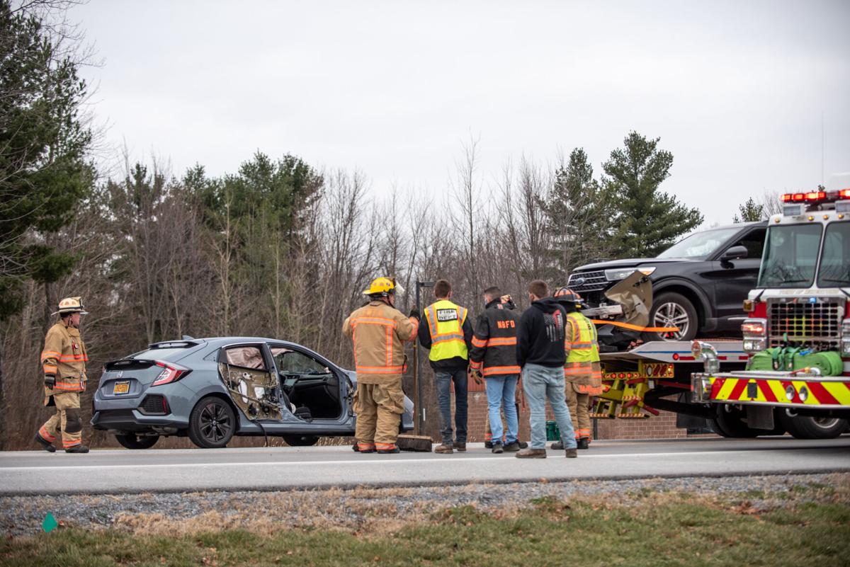 One woman taken to hospital after twocar crash on Route 3 in Watertown