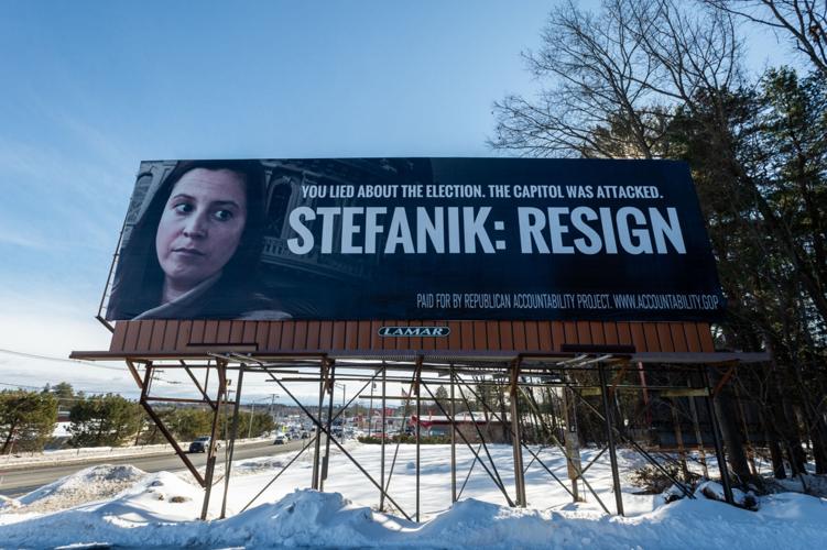 Stefanik signs go up in district