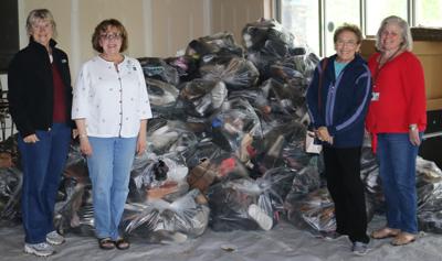 massena hospital auxiliary donates shoes