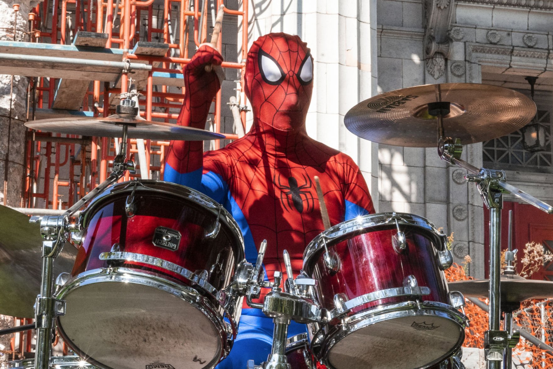 Spiderman drum deals kit