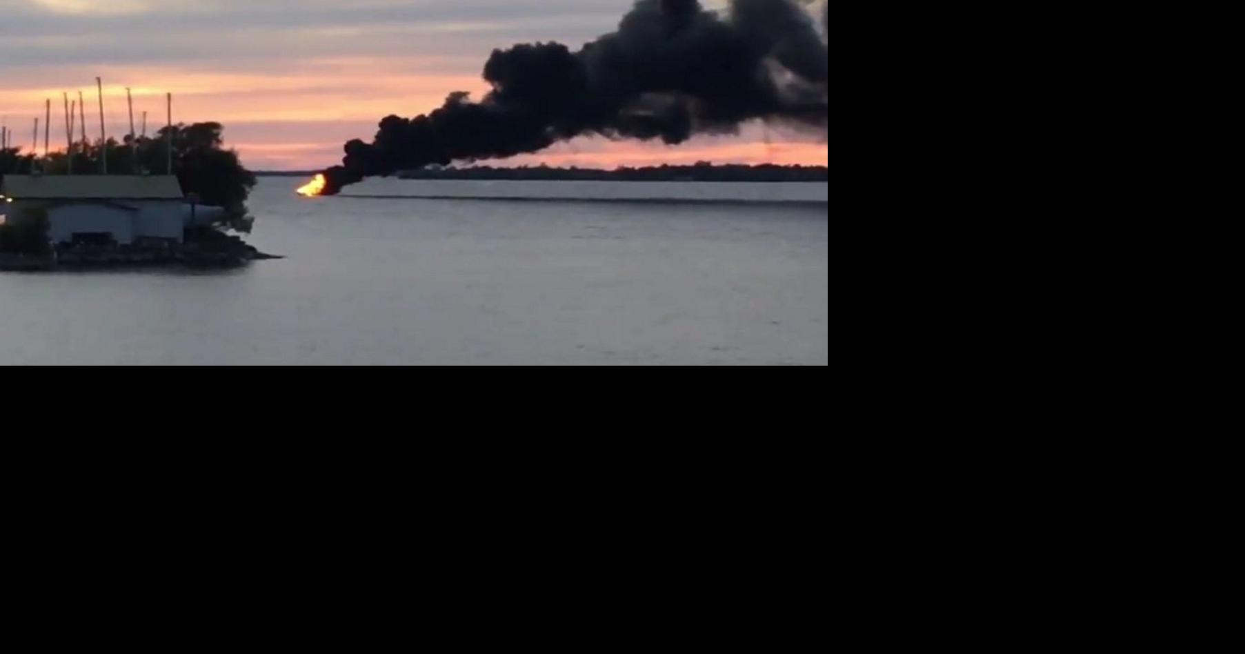 Boat catches on fire, sinks in Sackets Harbor News