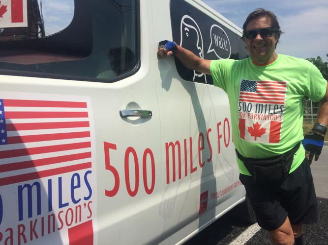 Parkinson’s walker visits NNY News