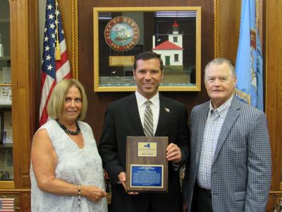 Operation Oswego County presents award to William Barlow