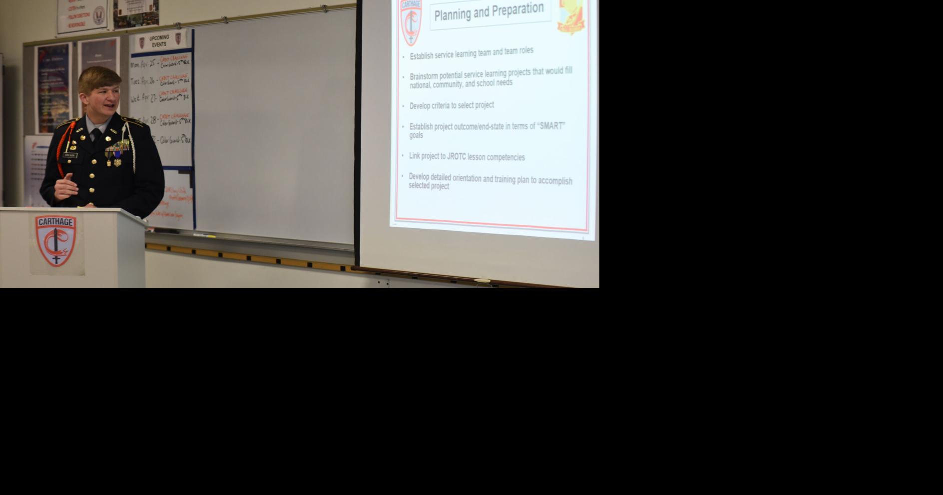 Carthage Army JROTC program again earns Army’s top unit award