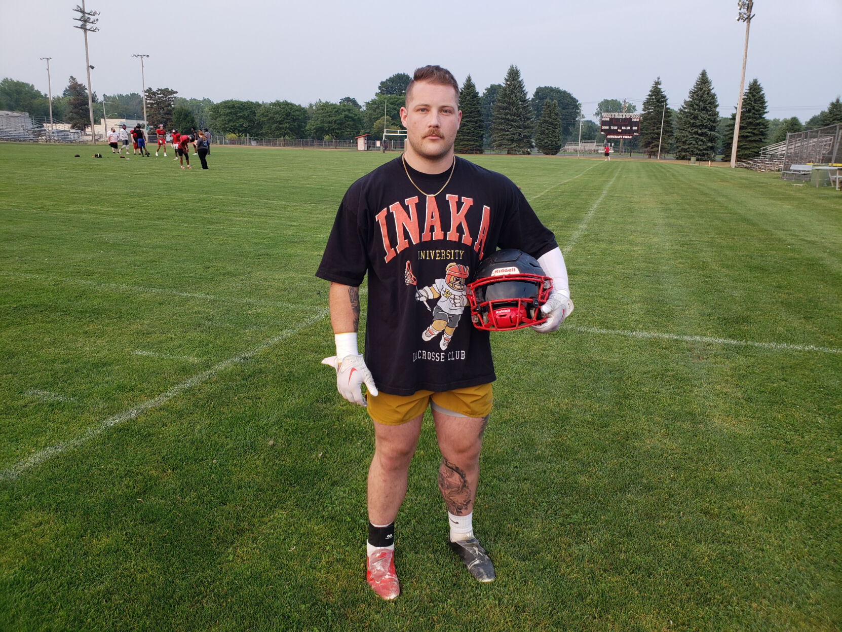 Semipro football: Now excelling at middle linebacker, Machia helping lead  Red and Black into playoffs | Red and Black | nny360.com, image size:1662x1247