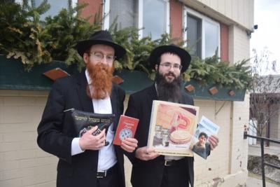 As Passover begins, rabbi visits with cheer, matzah