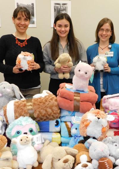 Hospital recieves donation of blankets, stuffed toys
