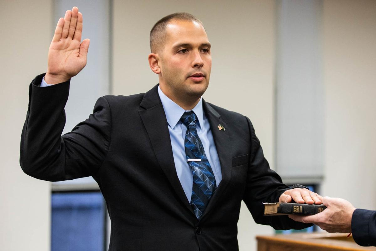 PHOTOS Five Watertown police officers take their oath of office