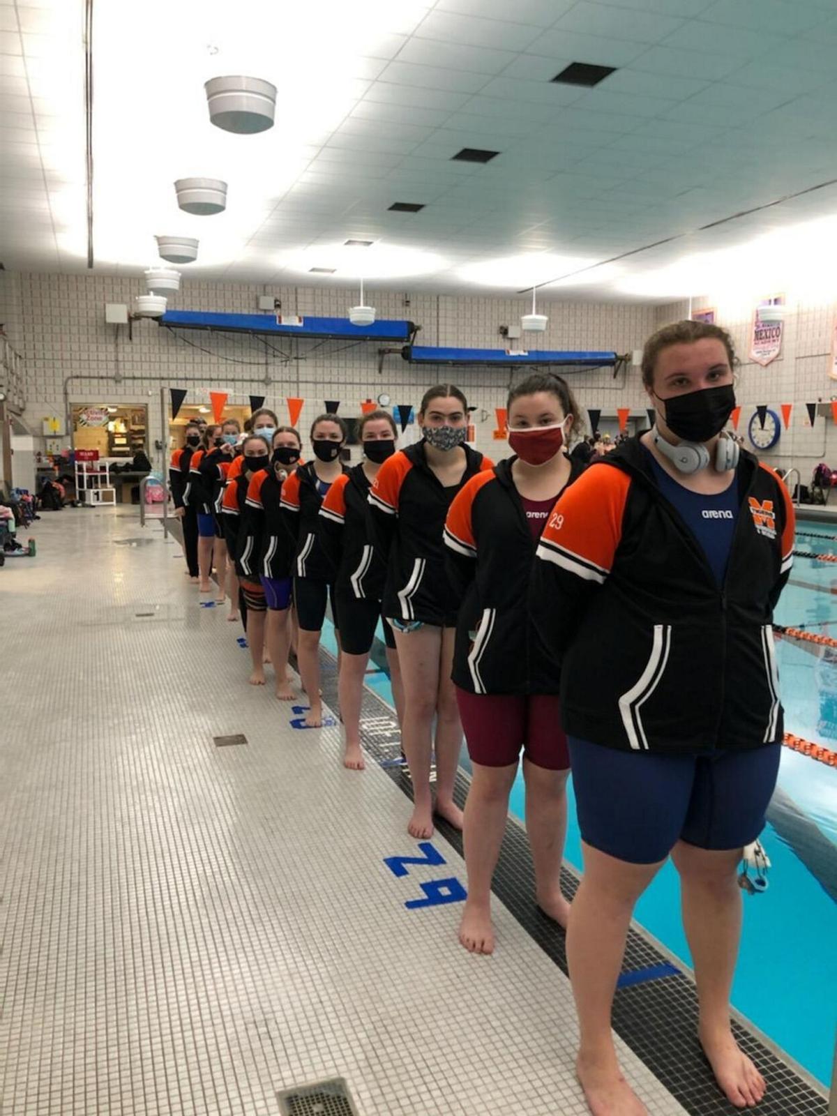 High School Swimming Mexico Varsity Girls Swim Team Shows What They Can Do Oswego County Nny360 Com