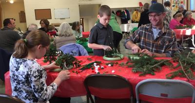 Wreath making event for all ages