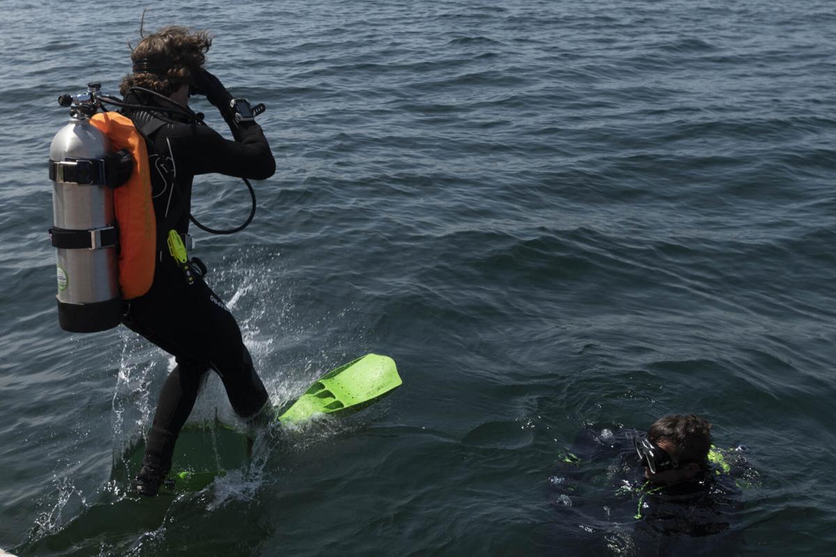 Diving for bottles in Clayton Jefferson County