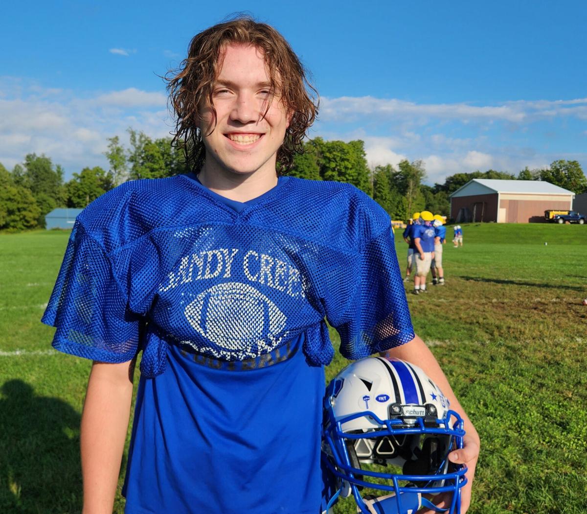 High school football Mackey recovered from devastating knee injury