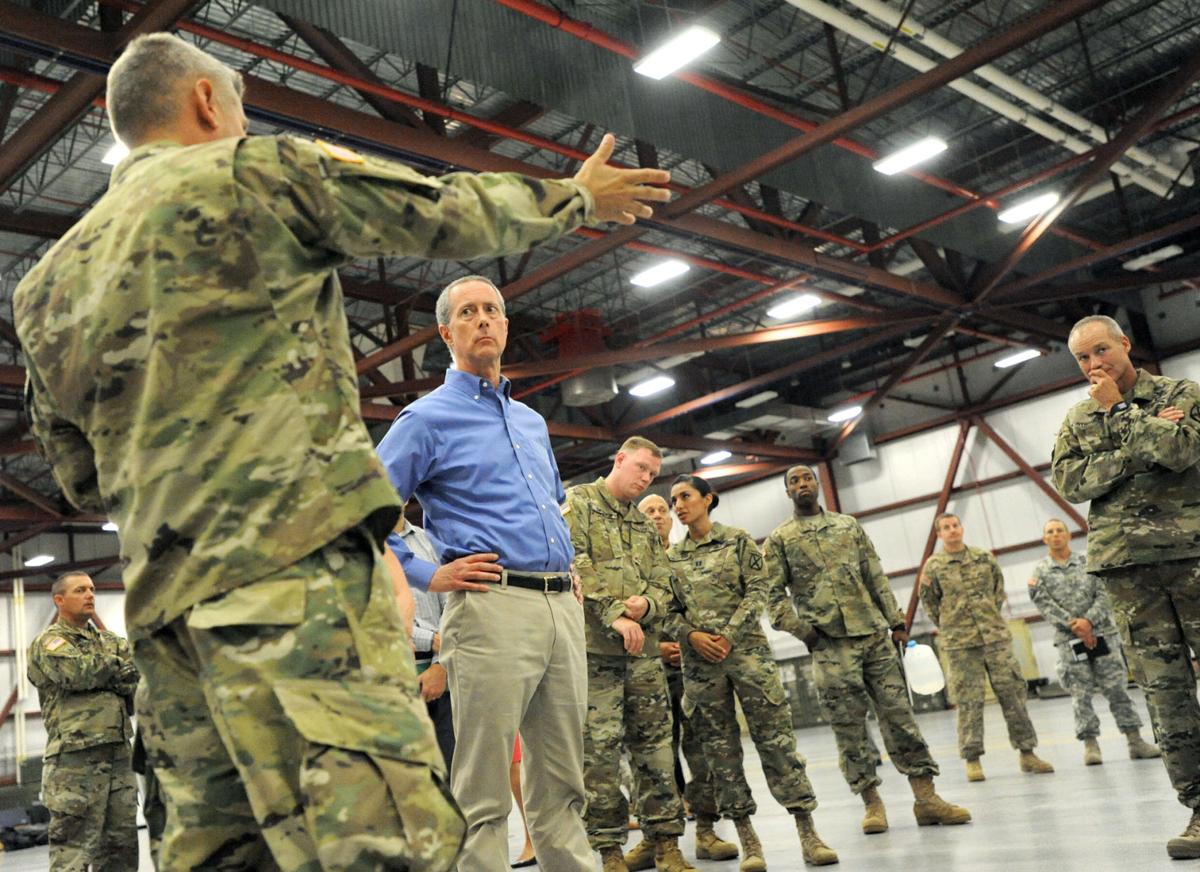 House chair discusses missile site during Drum visit