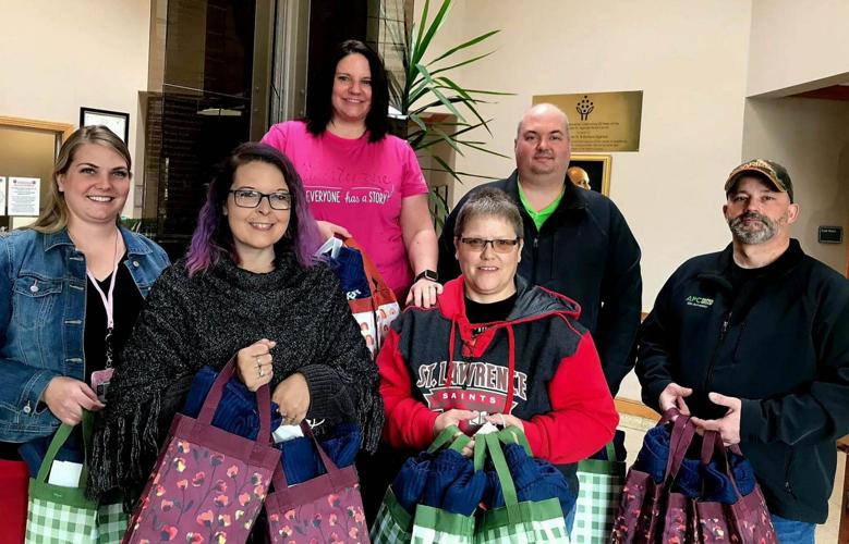 Comfort bags delivered to dialysis units in Massena, Ogdensburg Community Giving