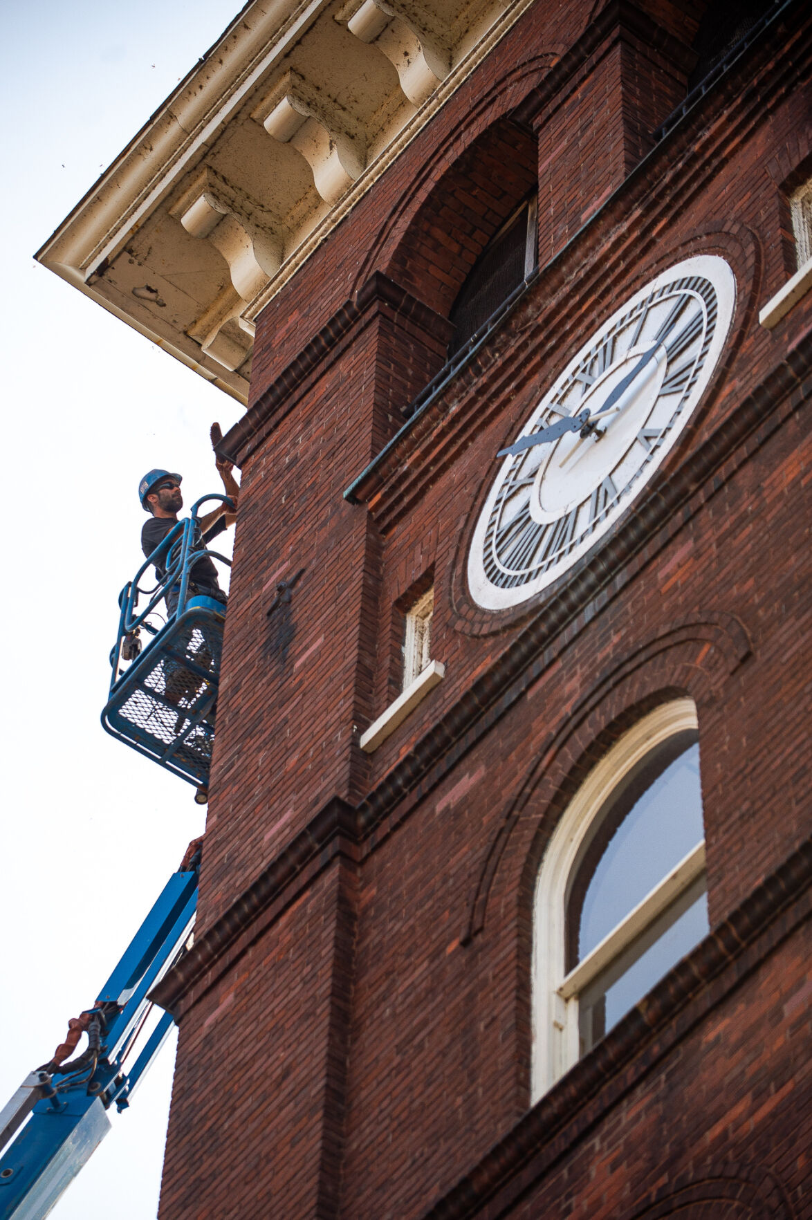 Restoration underway for bell tower of historic United Presbyterian