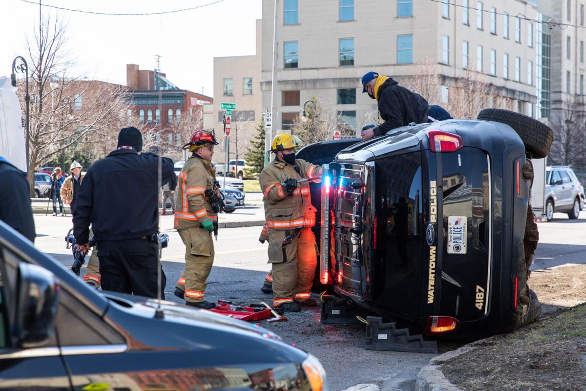 Watertown officer injured in rollover crash likely going ...
