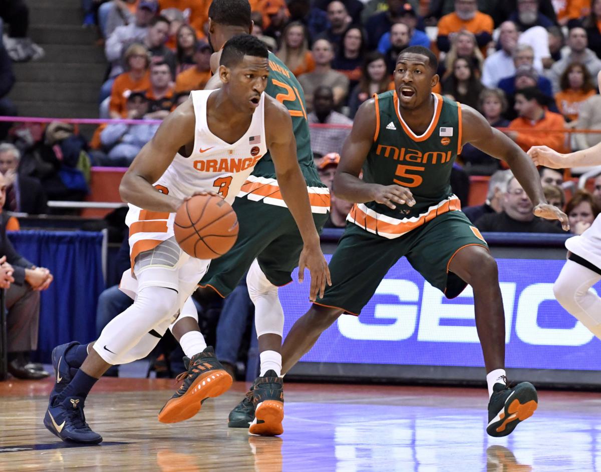 College Basketball Syracuse Records First Acc Triumph Of Season