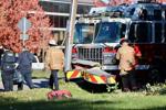 Fire truck crashes on Washington Street after driver suffered medical emergency