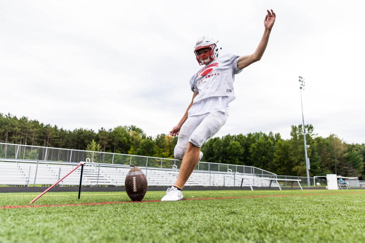 High School Football Carthage S Farrell Receives Scholarship