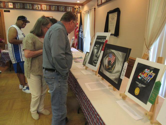 Students were recognized by the Massena VFW Post for their patriotic art